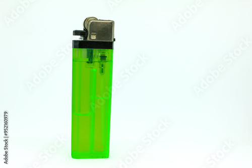 gas lighter isolated on white background photo