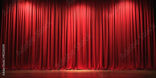 Wallpaper Mural Red Curtains Stage Torontodigital.ca