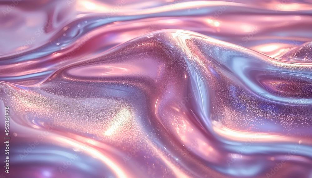 Smooth wave pattern in vibrant pink color elegance generated by AI Smooth wave pattern in vibrant pink color elegance generated by AI