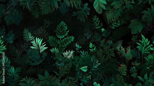 Abstract green nature background. Generative AI technology. Generative AI