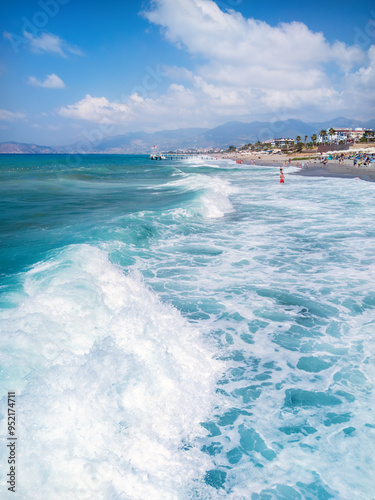 Waves on the Mediterranean Sea