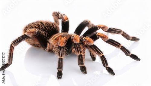 photo of the tarantula spider xenesthis immanis close up on a white background photo