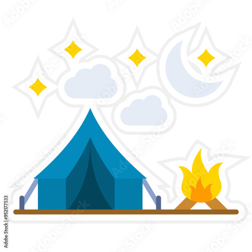 Night camp Icon