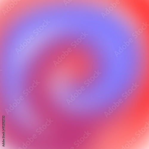 Red, blue gradient background with swirl waves