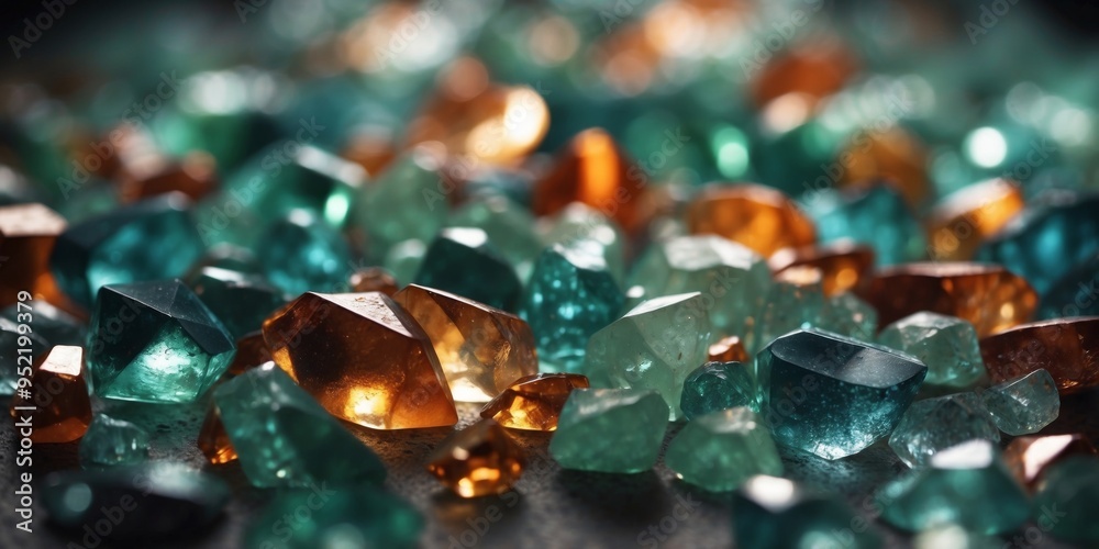 shiny gem crystals background in silky sage color. shiny gem crystals background in silky sage color.