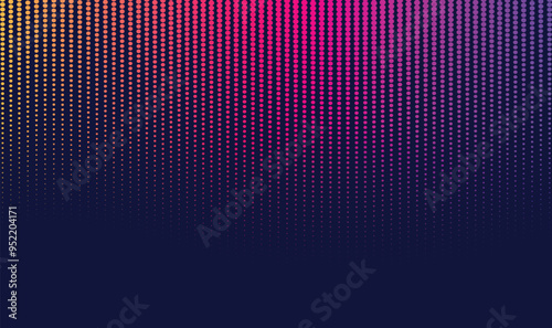 Colorful gradient halftone effect background.