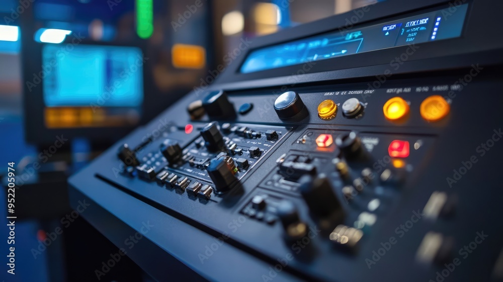 CNC Machine Control Panel in Use for High-Precision Data Input in Manufacturing CNC Machine Control Panel in Use for High-Precision Data Input in Manufacturing