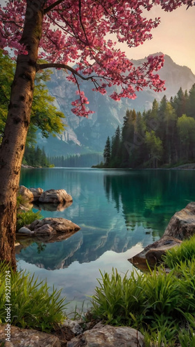 beautiful natural scenery background