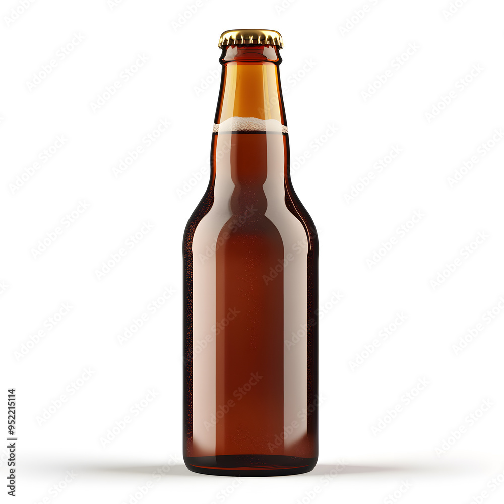 Beer bottle mock up, isolated on transparent background Beer bottle mock up, isolated on transparent background