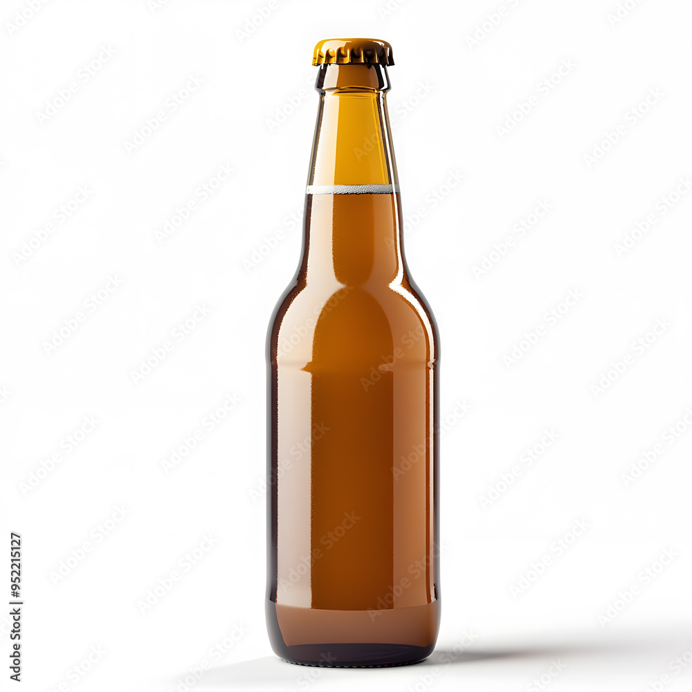 Beer bottle mock up, isolated on transparent background Beer bottle mock up, isolated on transparent background