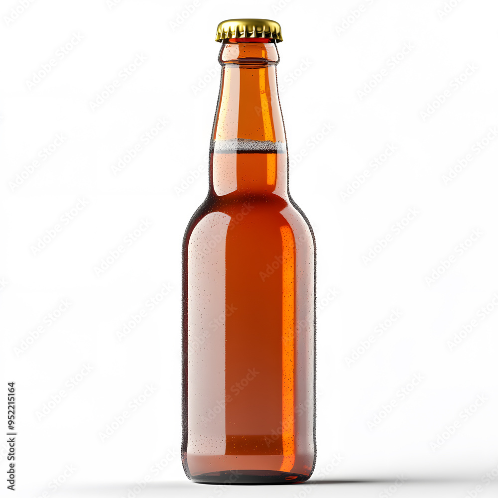 Beer bottle mock up, isolated on transparent background Beer bottle mock up, isolated on transparent background