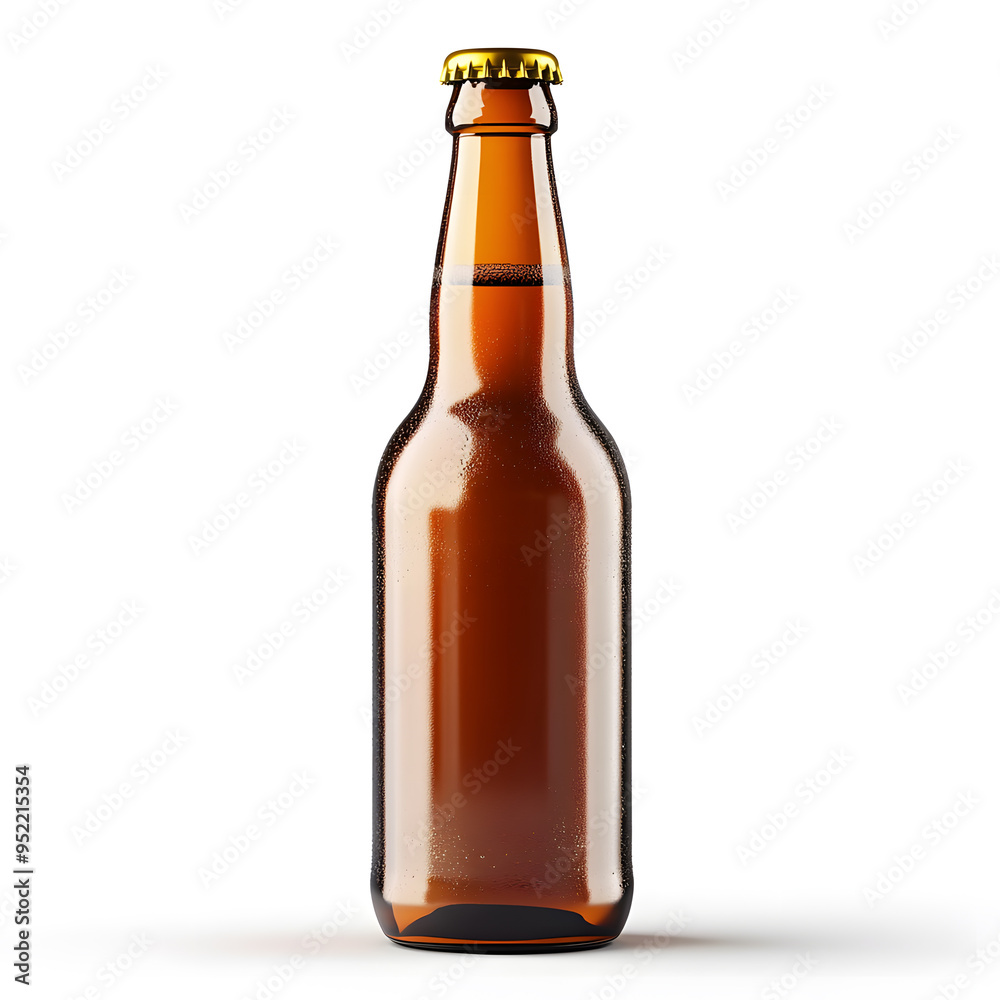 Beer bottle mock up, isolated on transparent background Beer bottle mock up, isolated on transparent background