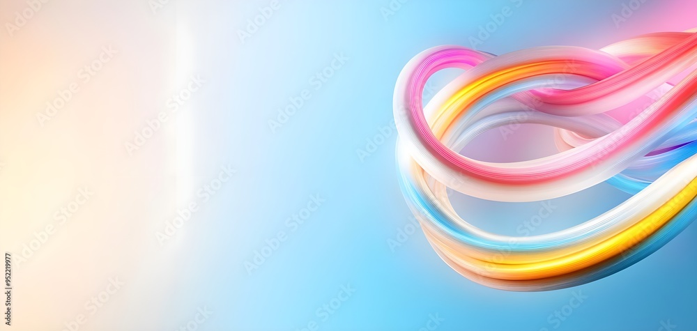 Fototapeta premium A vibrant and colorful abstract background with flowing lines enhancing visual appeal and creativity.