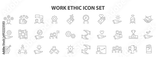 Work Ethic Icon Set