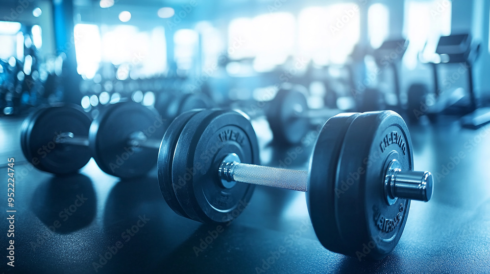 This image of a gym workout with weights is in high demand for strength training content This image of a gym workout with weights is in high demand for strength training content