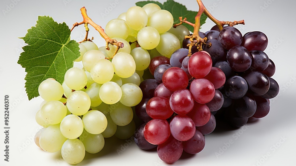 beautiful ripe white and black grapes photo beautiful ripe white and black grapes photo