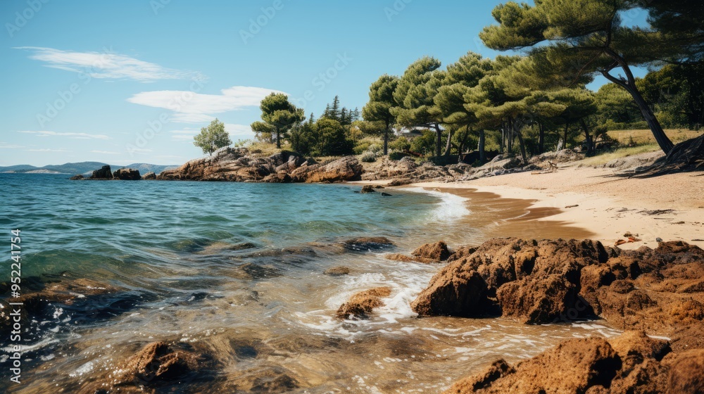 Beautiful seaside landscape photo Beautiful seaside landscape photo