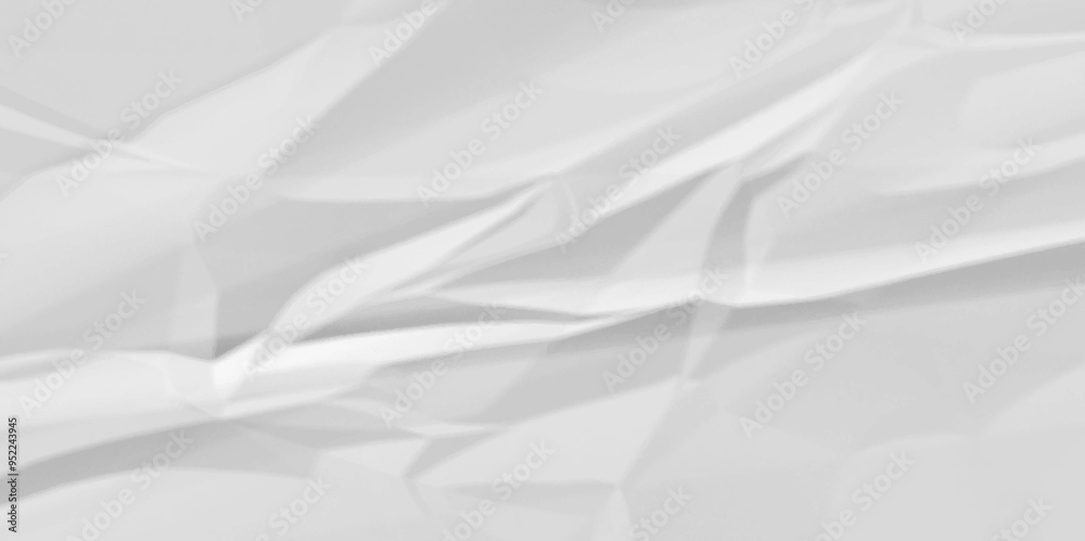 Obraz premium white crumpled paper background texture pattern overlay. wrinkled high resolution arts craft and Seamless white crumpled paper. 