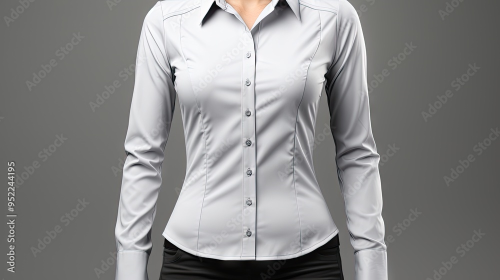 Beautiful woman shirt hanging on wall photo Beautiful woman shirt hanging on wall photo