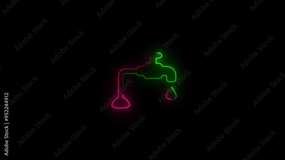 Fantastic water Tap concept icon animation with alpha channel.Fantastic water Tap sing.Fantastic water Tap icon Fantastic water Tap concept icon animation with alpha channel.Fantastic water Tap sing.Fantastic water Tap icon
