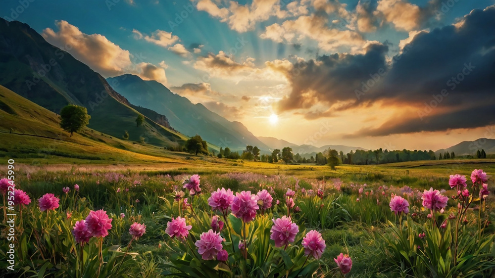 Obraz premium beautiful natural scenery background