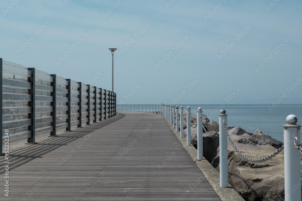 Fototapeta premium 海沿いの道