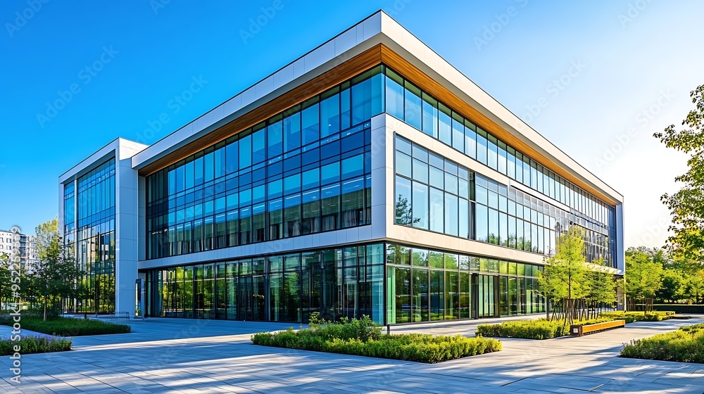 modern office building in daytime : Generative AI modern office building in daytime : Generative AI