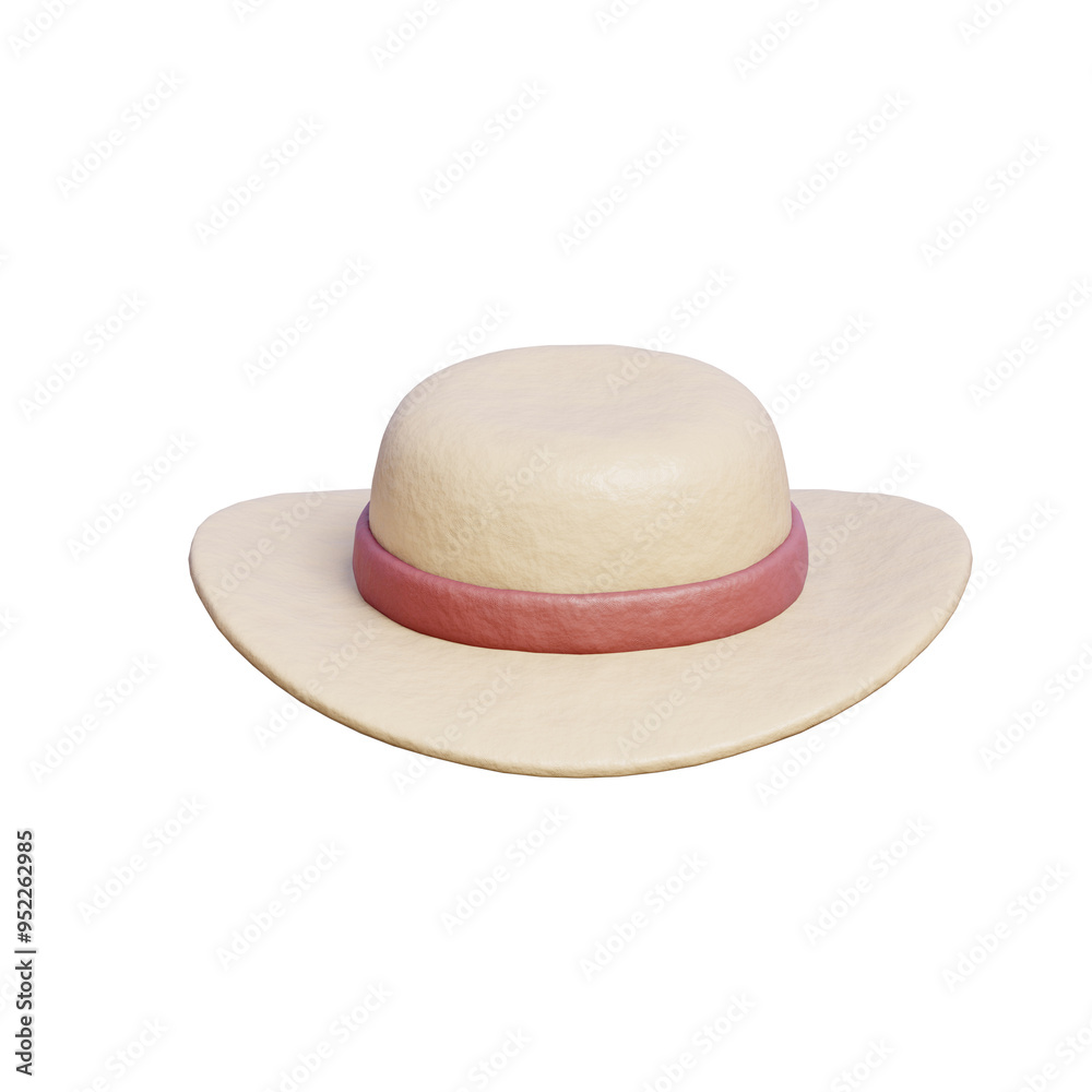 3D Hat, Travel tourism elements, Holiday Vacation. 3D Hat, Travel tourism elements, Holiday Vacation.