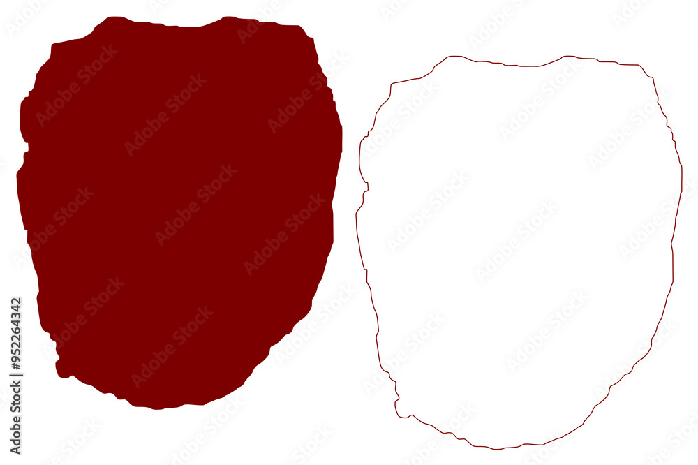 Linga island (United Kingdom of Great Britain and Northern Ireland, Scotland, Shetland islands) map vector illustration, scribble sketch Isle of lyngey, Busta Voe map Linga island (United Kingdom of Great Britain and Northern Ireland, Scotland, Shetland islands) map vector illustration, scribble sketch Isle of lyngey, Busta Voe map