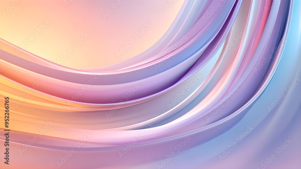 Vibrant abstract wave design with soft colors, creating a smooth and tranquil atmosphere for backgrounds or artistic projects. Vibrant abstract wave design with soft colors, creating a smooth and tranquil atmosphere for backgrounds or artistic projects.