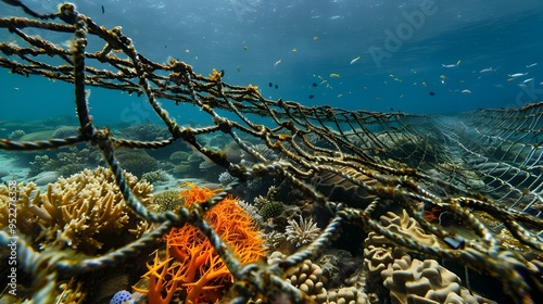 Coral Reef with Protective ...