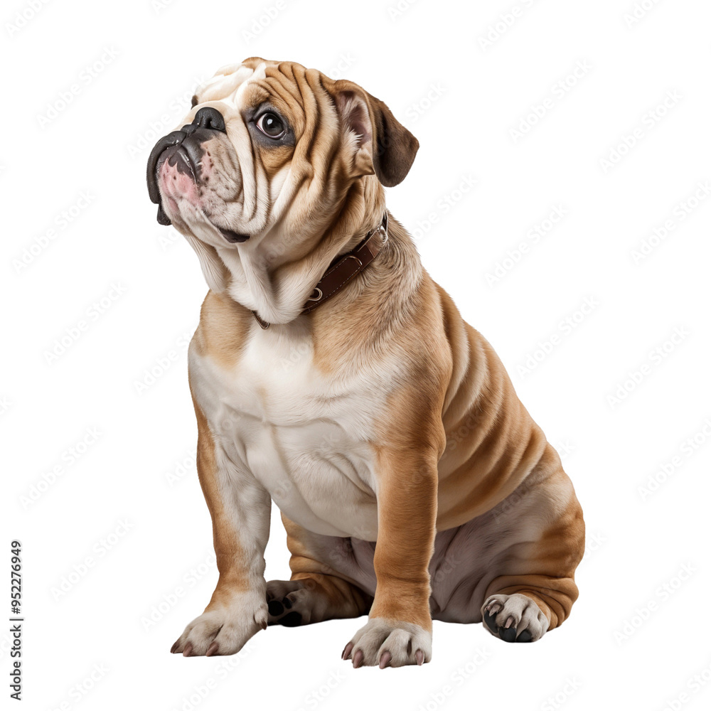 English bulldog puppy isolated on transparent background, cut out English bulldog puppy isolated on transparent background, cut out
