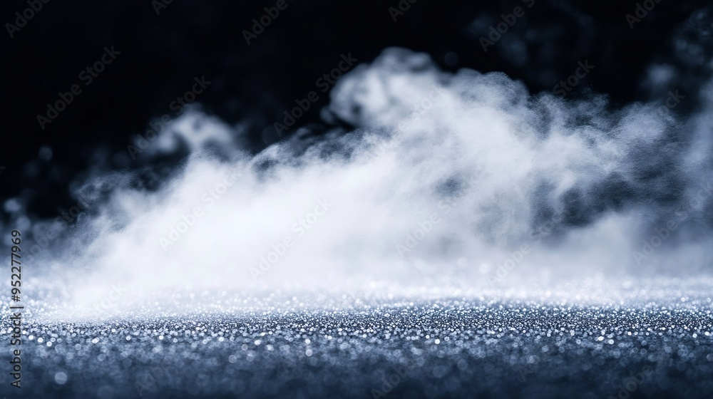 Includes closeup shots of abstract white steam or smoke rising upwards From humidifying spray isolated on black background : Generative AI Includes closeup shots of abstract white steam or smoke rising upwards From humidifying spray isolated on black background : Generative AI