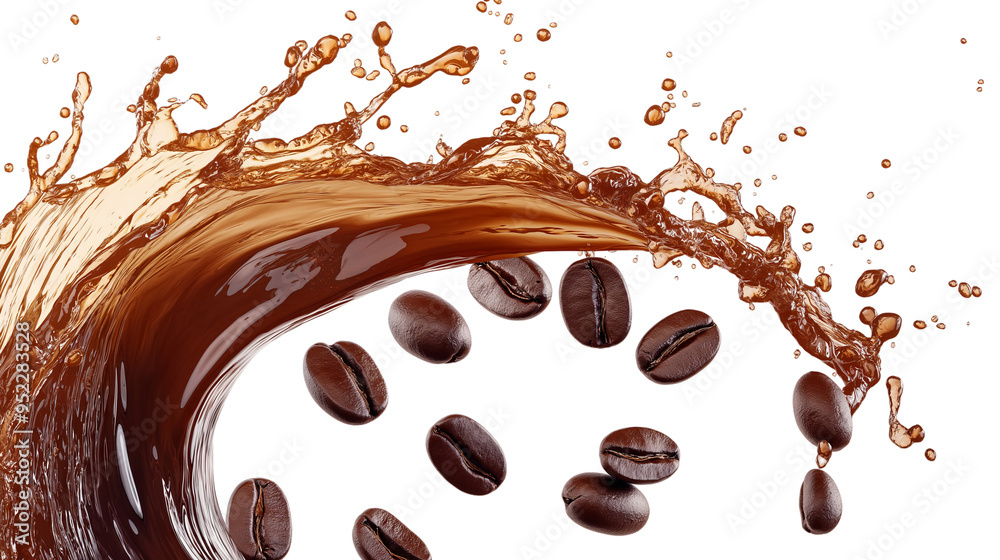 coffee splash isolated on white coffee splash isolated on white