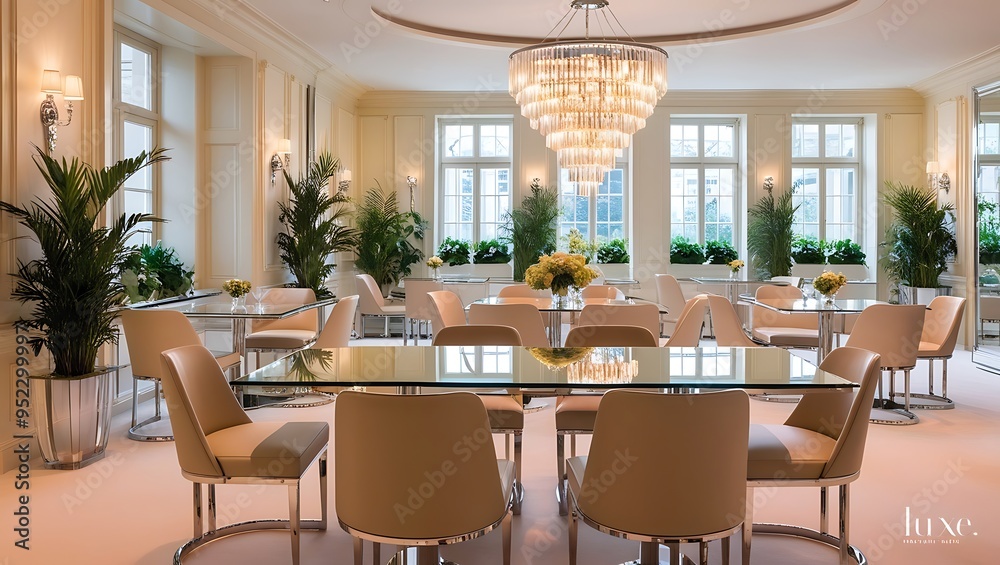 Elegant Dining Table Room Interior: Stylish Design, Sophisticated Decor, and Modern Furnishings for a Beautiful Dining Space Elegant Dining Table Room Interior: Stylish Design, Sophisticated Decor, and Modern Furnishings for a Beautiful Dining Space
