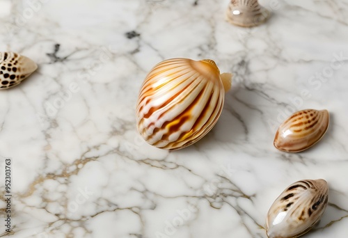 Seashell are beautiful, used as decorations, have patterns and colors.