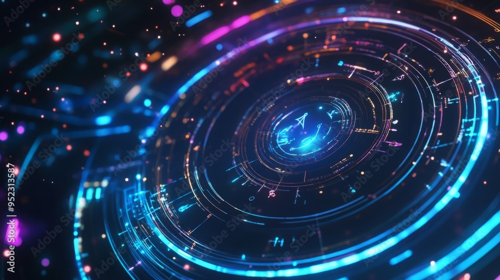 Futuristic Zodiac Signs Displayed in a Modern and Innovative Style, Featuring Sleek Design and Advanced Visual Elements