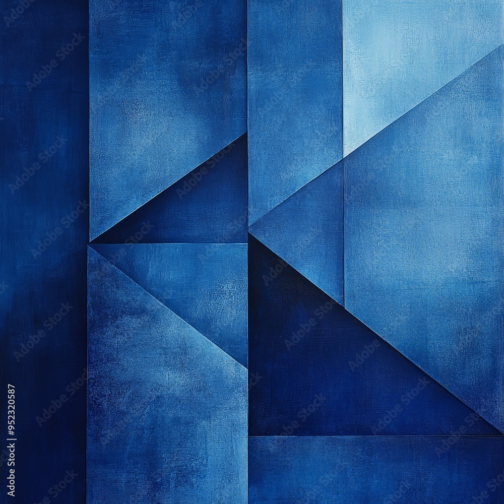 Dark navy and silver geometric abstract background