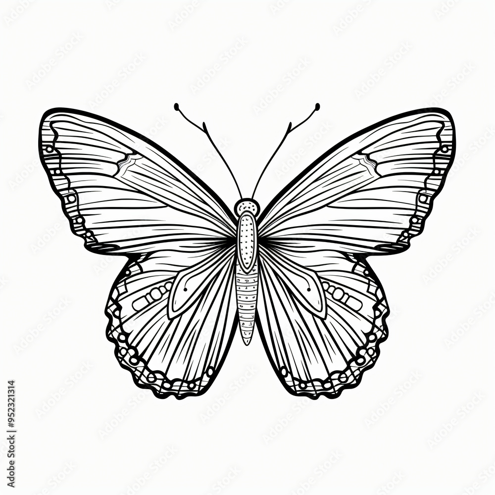 butterfly children coloring book page isolated butterfly children coloring book page isolated