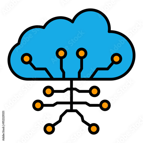 Cloud computing Icon