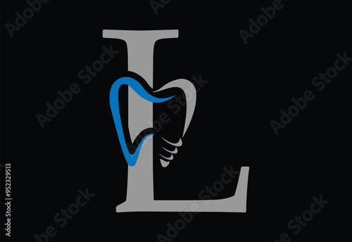 Dental Logo Design. Dentist Logo with latter L.
