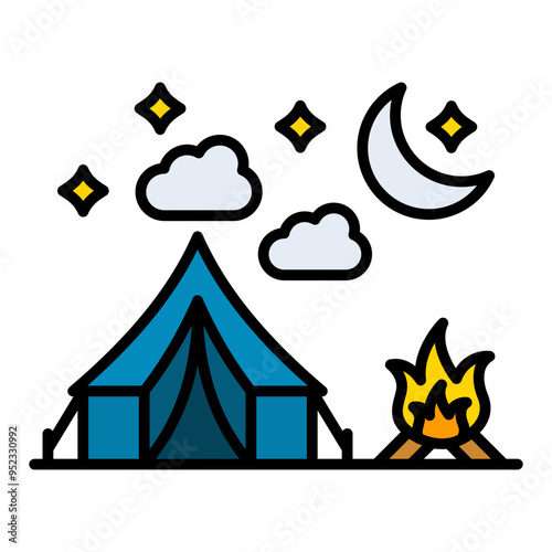 Night camp Icon