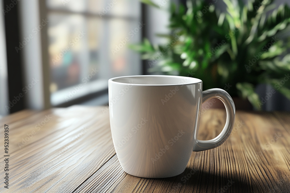 coffee mug mockup with attractive background generated by AI coffee mug mockup with attractive background generated by AI