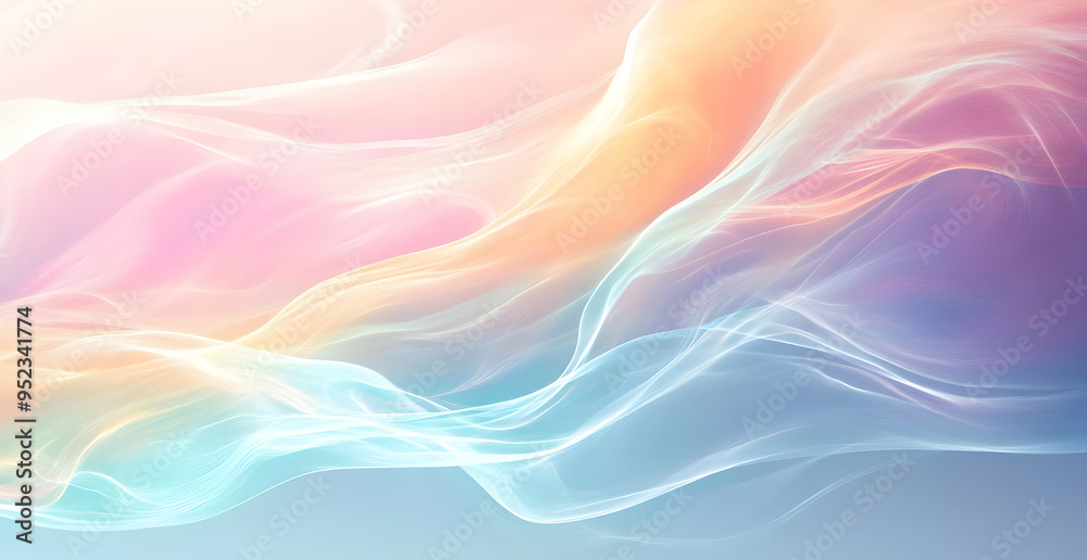 Soft, flowing abstract background featuring pastel colors that evoke tranquility and serenity, perfect for creative projects. Soft, flowing abstract background featuring pastel colors that evoke tranquility and serenity, perfect for creative projects.