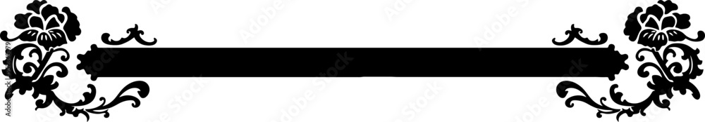 Obraz premium Horizontal title frame banner