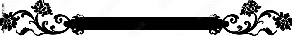 Horizontal title frame banner Horizontal title frame banner