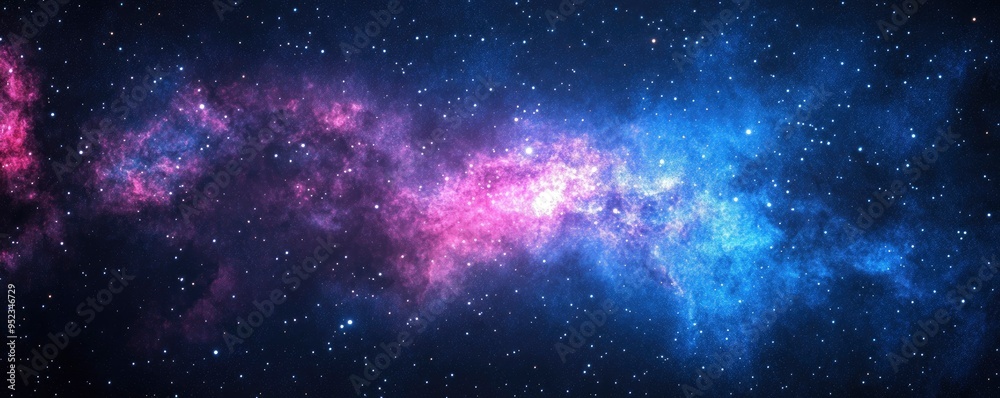 An example of a galaxy background with stars glowing brightly and stardust filling the empty space. An example of a galaxy background with stars glowing brightly and stardust filling the empty space.