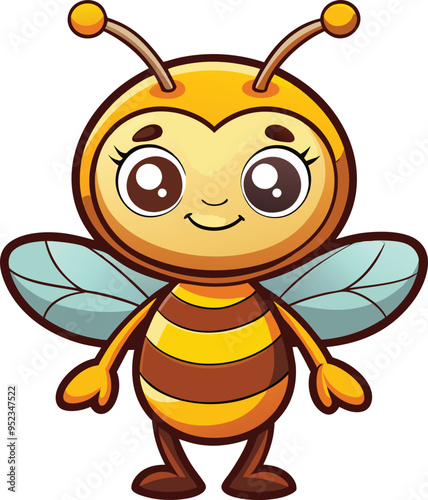 Bee victor art sticker