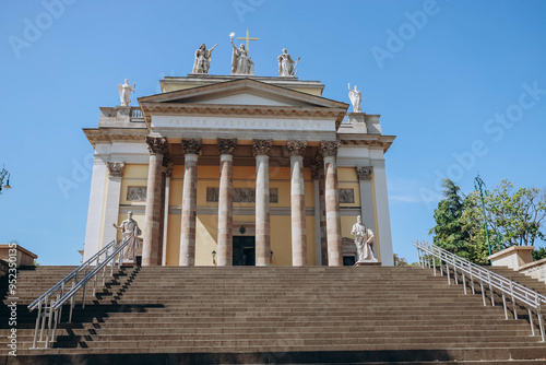 Cathedral Basilica of Eger is is a religious building affiliated with the Catholic Church that functions as the cathedral of the Archdiocese of Eger, located in the city of Eger, in Hungary country