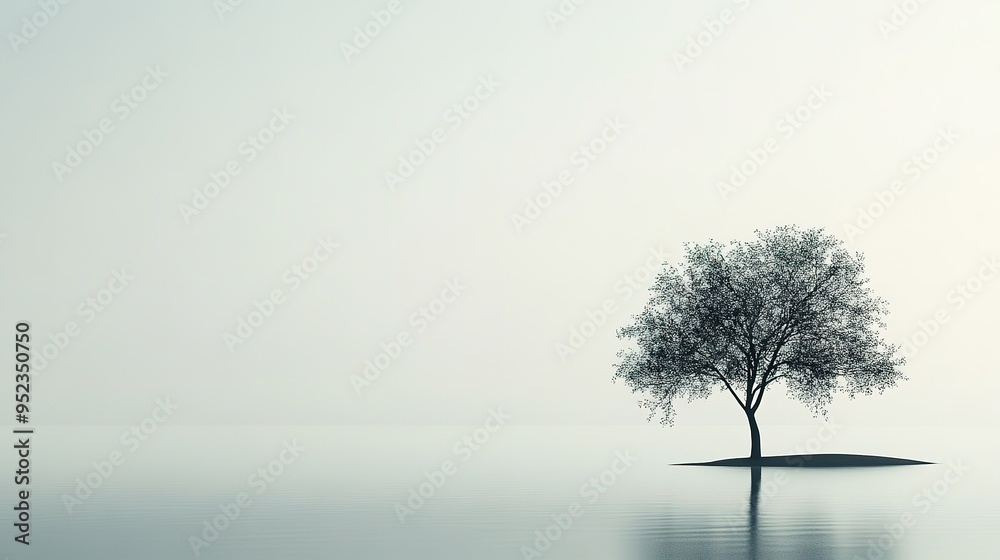 Serene expression showcasing calm and clarity with a clean, simple backdrop Serene expression showcasing calm and clarity with a clean, simple backdrop